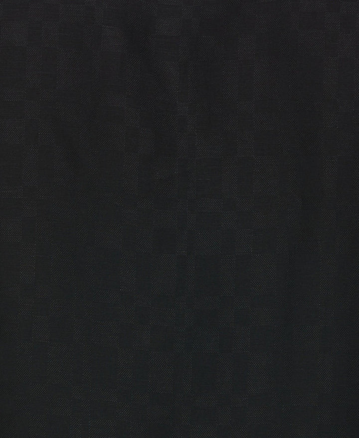 Translation missing: en.Cubavera Men's Long Sleeve Button Front Linen Blend Dobby Shirt Jet Black-Small