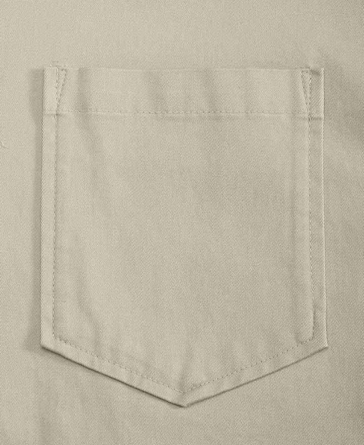 Translation missing: en.Mode of One Men's Relaxed-Fit Button-Down Twill Shirt Dark Ecru-Medium