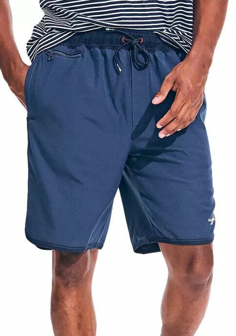 Translation missing: en.Nautica Men's 9" Stretch Performance Shorts in Deep Dive Wash Blue-Small 28-30W