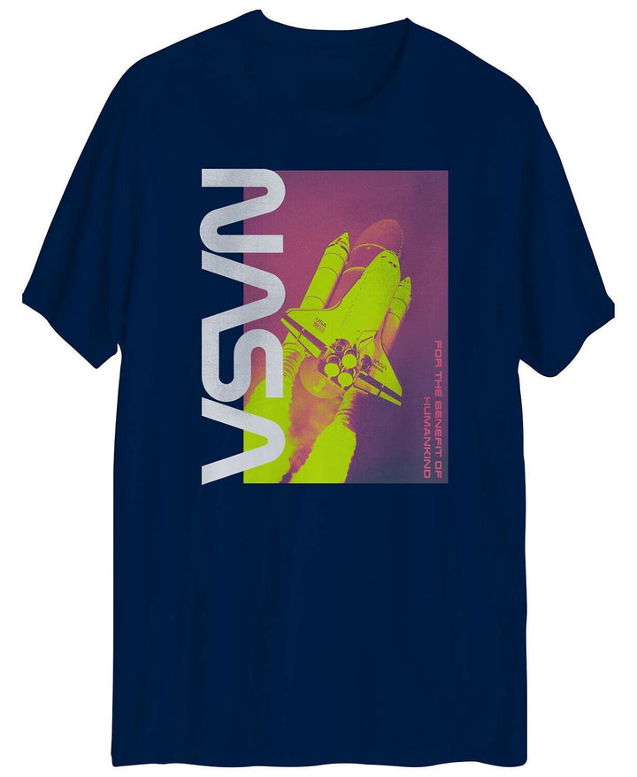 Translation missing: en.Hybrid Men's Nasa Human Kind Graphic Short Sleeves T-shirt Navy-Medium