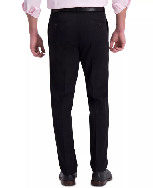 Translation missing: en.Haggar Men's Iron Free Premium Khaki Straight-Fit Flat-Front Pant - Black-30x30