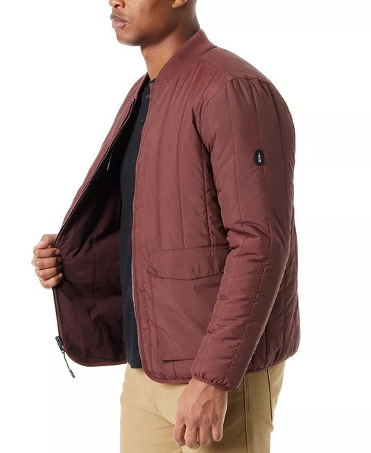 Translation missing: en.Bass Outdoor Reversible Jacket Mens XL Rum Raisin Zip Front Liner Warm Tech
