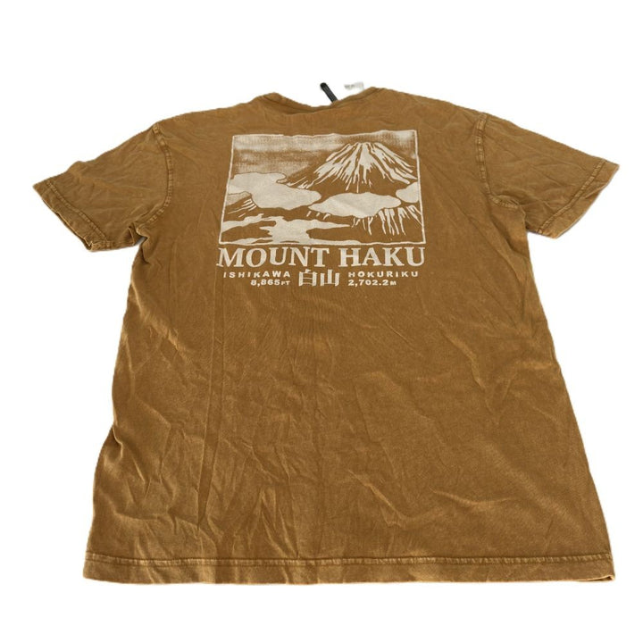 Translation missing: en.Cotton on Men's Premium Loose Fit Art T-shirt - Buckskin Gold, Mount Haku-Medium
