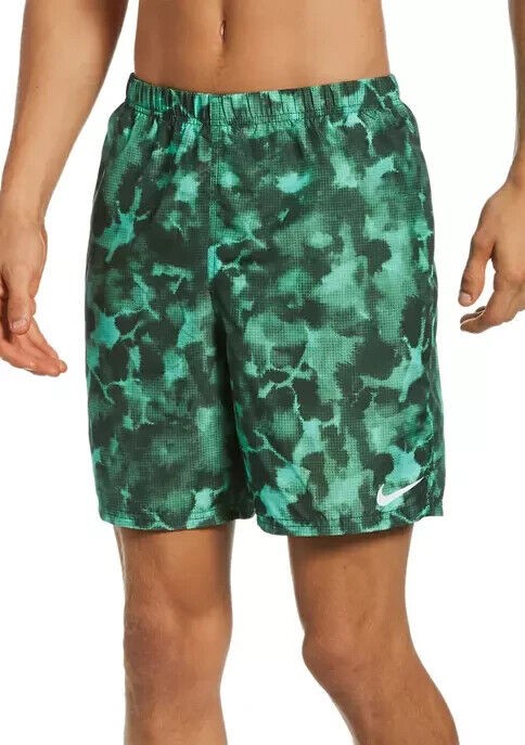 Translation missing: en.Nike Men's Cloud Dye Packable 7 Inch Volley Shorts in Galactic Jade-Large