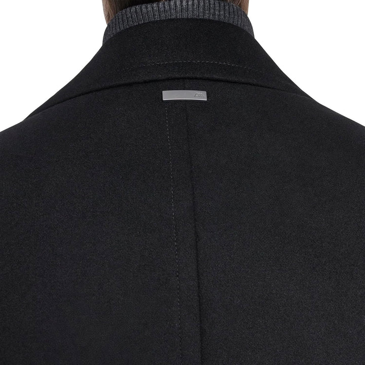 Translation missing: en.Marc New York Men's Danton Peacoat with Inset Bib Wool Blend Black-Size XL