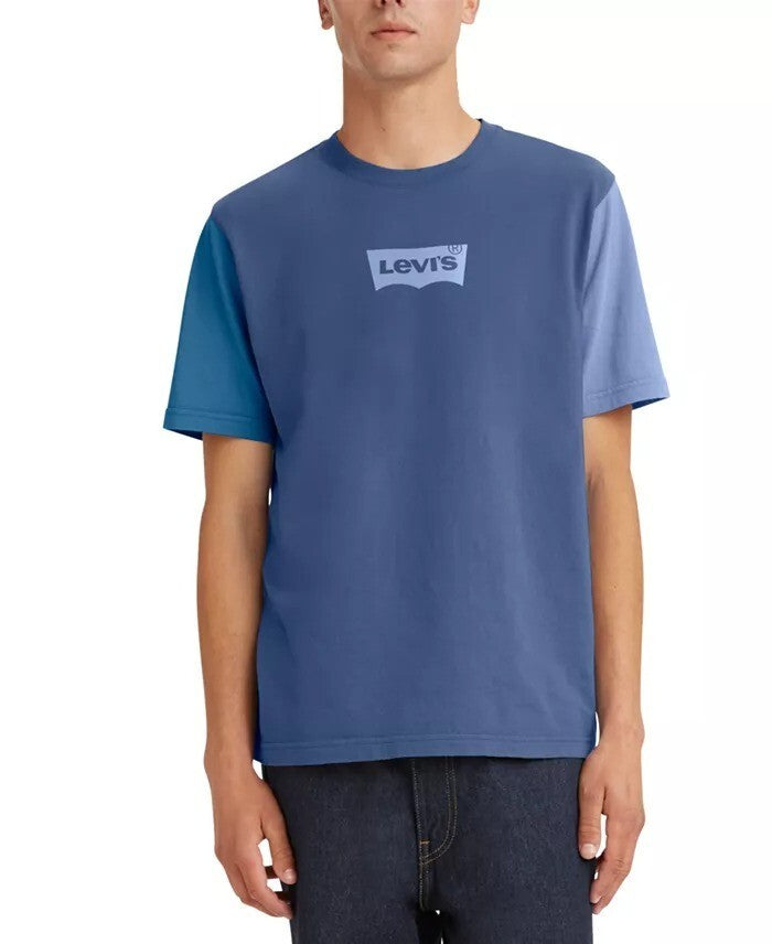 Translation missing: en.Levi's Men's Relaxed-Fit Short-Sleeve Logo T-Shirt - True Navy - Small