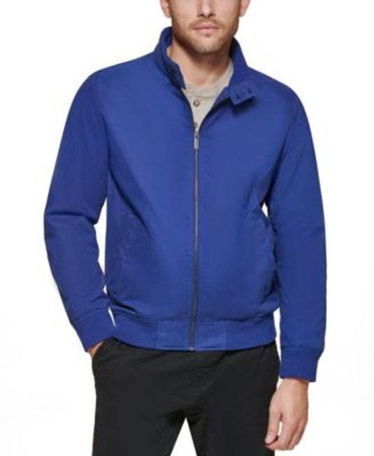 Translation missing: en.Club Room Men's Regular-Fit Solid Bomber Jacket in Navy-XL