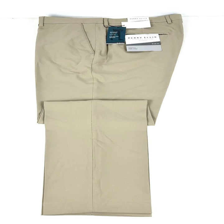Translation missing: en.Perry Ellis Portfolio Essentials Men Slim-Fit Golf Pants -Aluminum-38x29