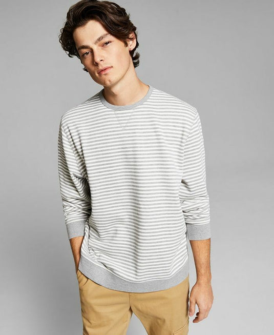Translation missing: en.And Now This Men's Crewneck Sweatshirt in Grey Multi-Size Small