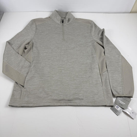 Translation missing: en.PGA Tour Golf Sweater Beige Heather Size Small Two-Tone Space-Dyed Quarter-Zip