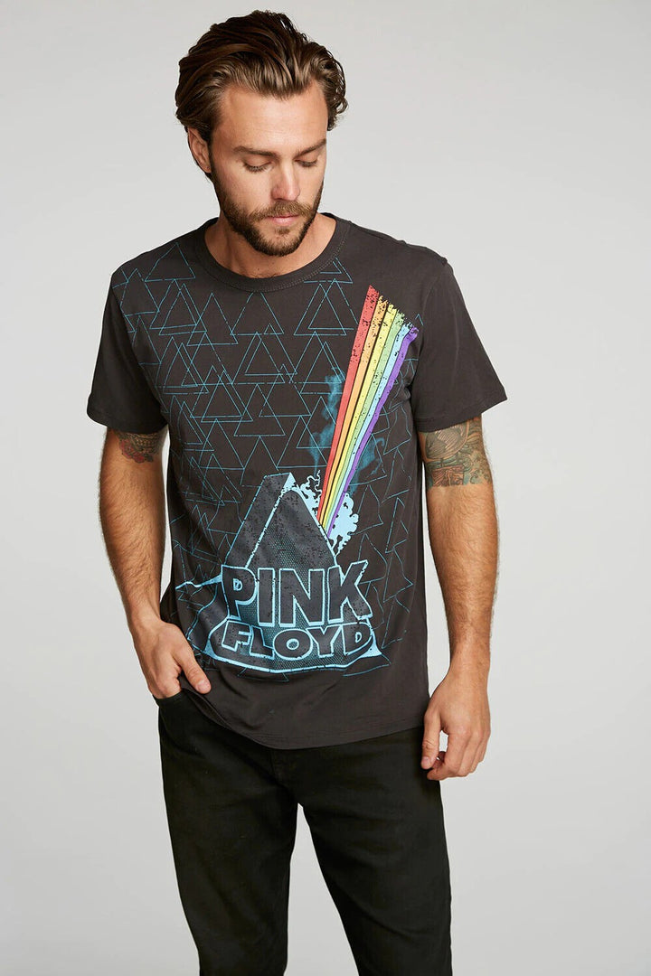 Translation missing: en.Chaser Men's Cotton Pink Floyd PRISM TRIANGLES Tee Vintage Black-Medium