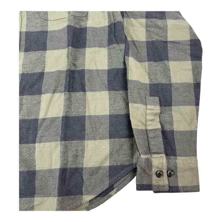 Translation missing: en.Bonobos Flannel Shirt Olive Green Buffalo Plaid Size XL Mens Slim-Fit