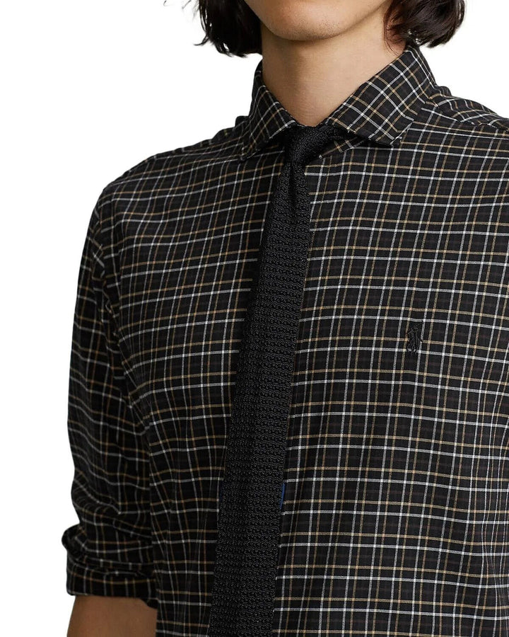 Translation missing: en.Polo Ralph Lauren Men's Classic-Fit Twill Shirt in Black/Tan-Small