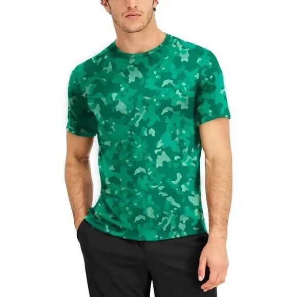 Translation missing: en.ID Ideology Men's Big &amp; Tall Birdseye Printed Training T-Shirt Bold Emerald-3XB