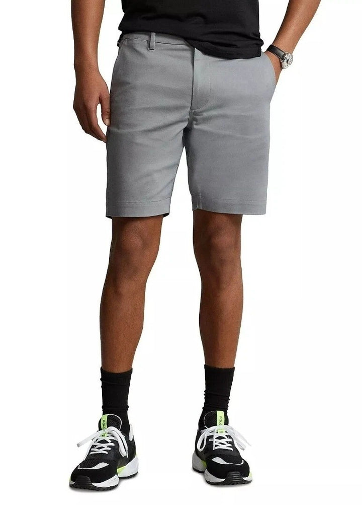 Translation missing: en.Polo Ralph Lauren Men's 9-Inch Slim Fit Dobby Shorts - Perfect Grey-42W