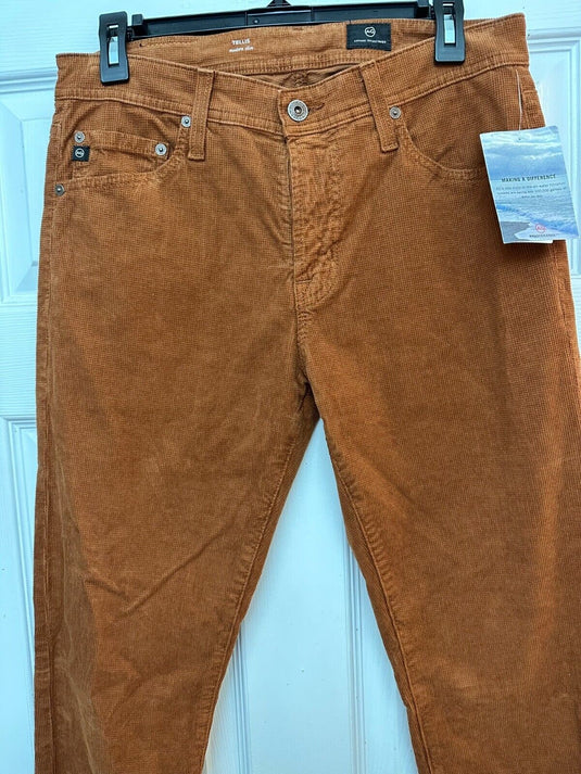 Translation missing: en.AG Tellis Men's Modern Slim Fit Corduroy Jeans in Clay Stone-31/34