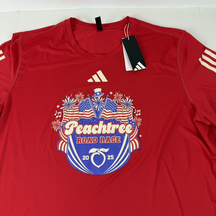 Translation missing: en.Adidas Peat Running Carrera Training Graphic Peachtree Logo T-Shirt Ruby Red-XL