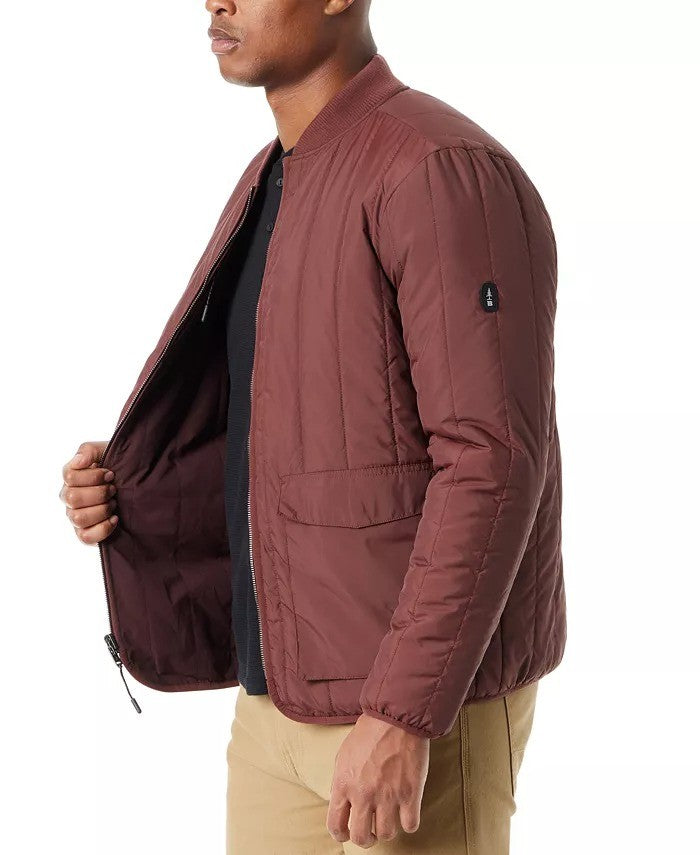 Translation missing: en.Bass Outdoor Reversible Jacket Mens Medium Rum Raisin Zip Front Liner Warm Tech