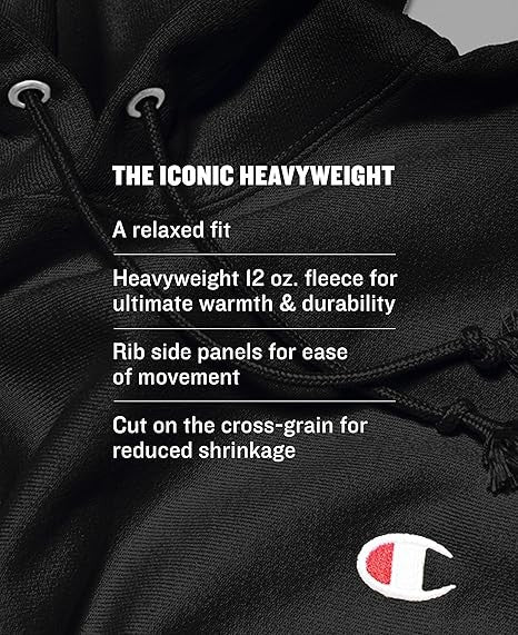 Translation missing: en.Champion Mens Reverse Weave Crew Script Logo Applique Sweatshirt Blue-Large
