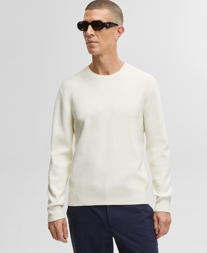 Translation missing: en.Mode of One Men's Regular-Fit Crewneck Sweater - Soft Vanilla - XL
