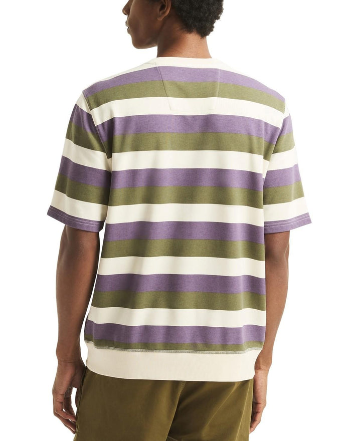 Translation missing: en.Nautica Crewneck Shirt Grape Size Large Mens Striped Kangaroo Pocket Classic Fit
