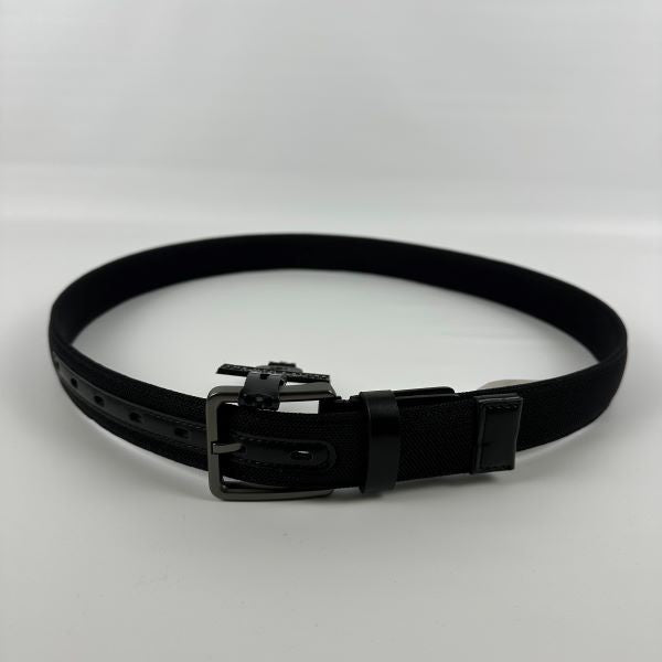 Translation missing: en.The Men's Store at Major Dept Store Tubular Mesh Black Belt-Medium 34-36