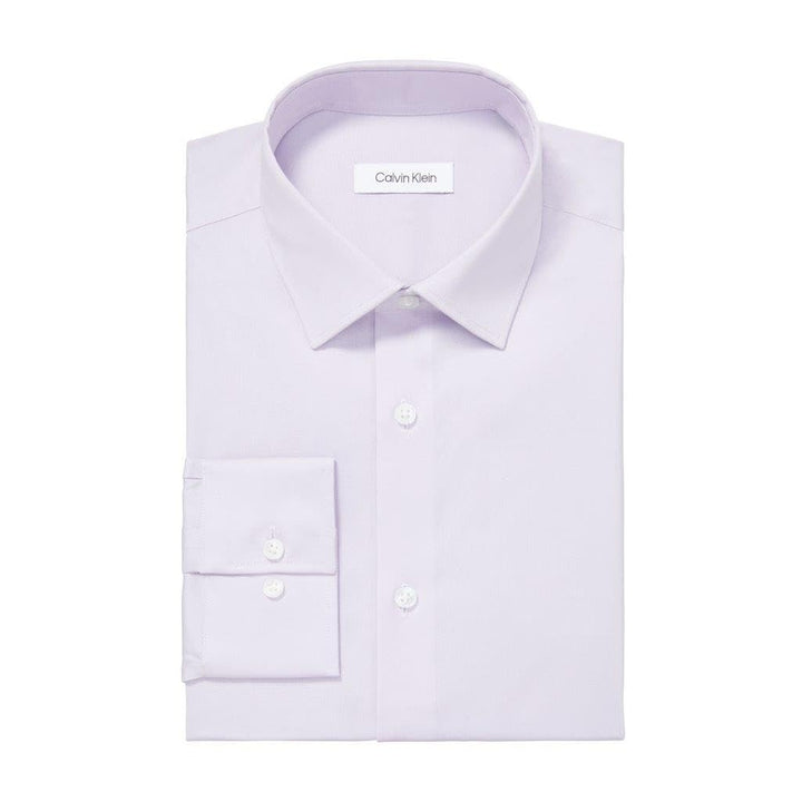 Translation missing: en.Calvin Klein Men's Dress Shirt Reg Fit Refined Cotton Stretch Lilac-17.5 32/33