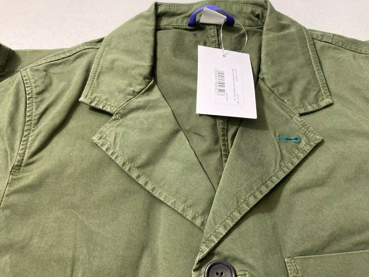 Translation missing: en.PS Paul Smith Convertible Collar Jacket in Olive Green-Size XS
