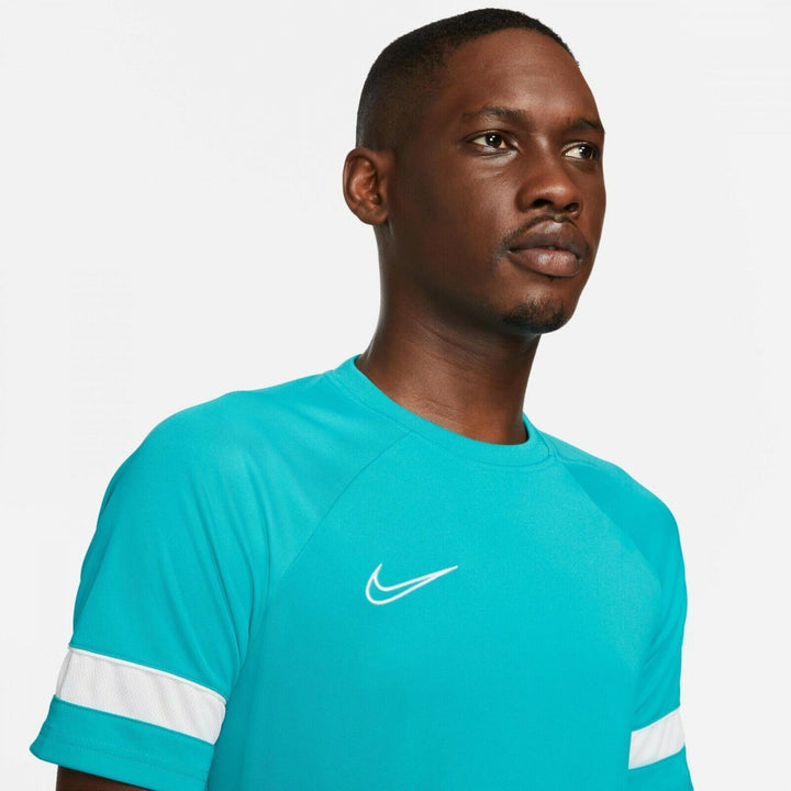 Translation missing: en.Nike Dri-FIT Academy Men's Short-Sleeve Soccer Top in Aquamarine-Size Small