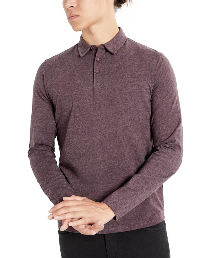 Translation missing: en.Kenneth Cole Polo Shirt Dark Purple Heather Size XL Men's Reg Fit Performance