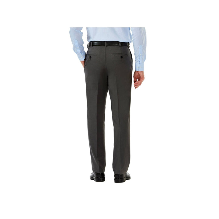 Translation missing: en.Haggar Mens Cool 18 Pro Reg-Fit 4-Way Stretch Moisture-Wick Pants Charcoal-36/32