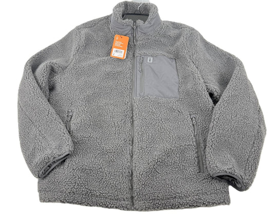 Translation missing: en.Bass Outdoor Men's Highline Trail Full-Zip Fleece Jacket Gargoyle Gray-2XL New