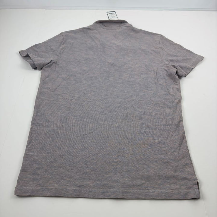 Translation missing: en.Marine Layer Mens Short Sleeve Space Dye Polo Navy Pink-Small