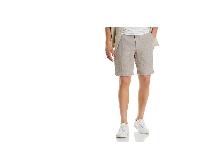 Translation missing: en.The Men's Store at Major Dept Store Linen Micro-Houndstooth Sport Shorts Tan-32