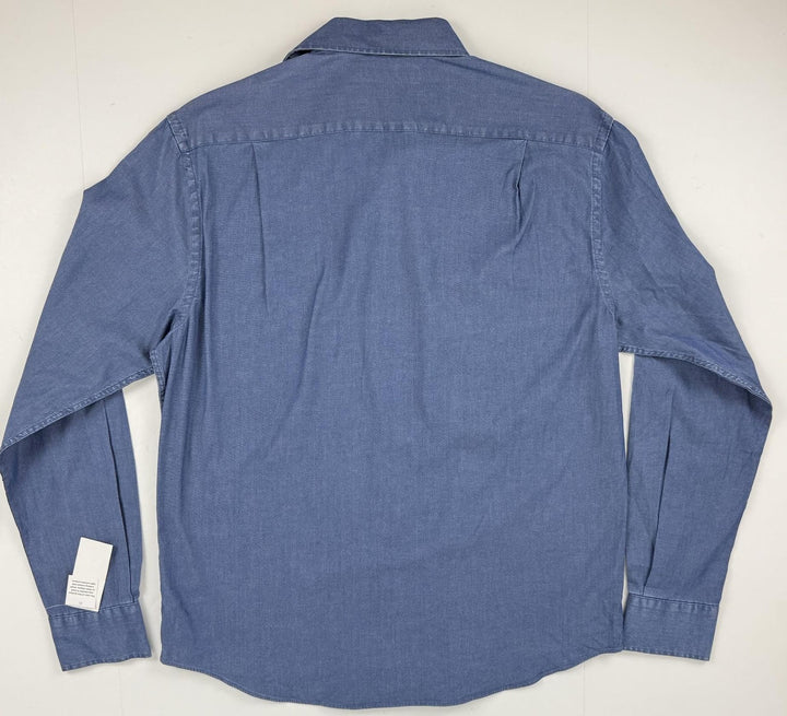 Translation missing: en.Tommy Hilfiger Men's Flex Reg Fit Washed Untucked Dress Shirt Blue-15-15.5 34/35