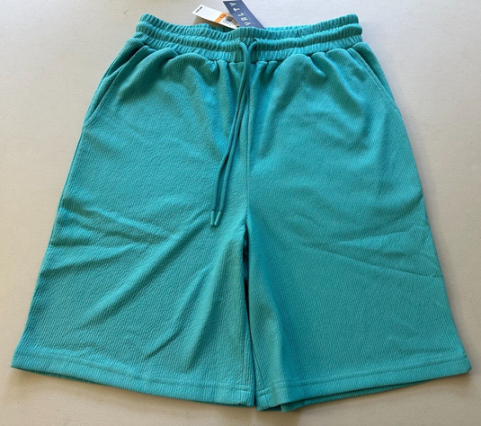 Translation missing: en.Royalty by Maluma Men's Relax-Fit Textured Ottoman Stripe Shorts Scuba Blue-Sm