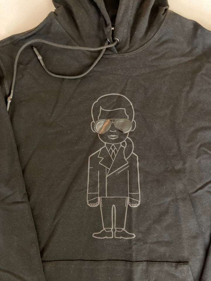 Translation missing: en.Karl Lagerfeld Paris Men's Karl With Sunglasses Hoodie in Black-Medium