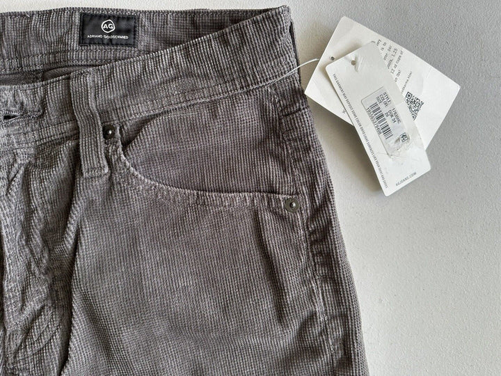 Translation missing: en.AG Tellis Men's Modern Slim Fit Corduroy Jeans in Dark Rock Grey-28/34