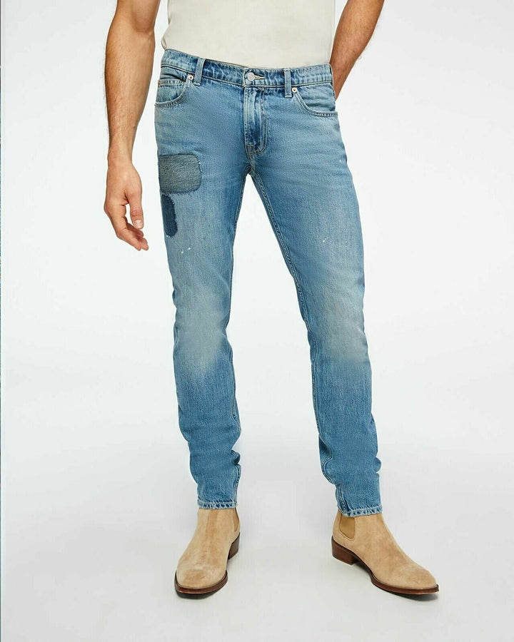 Translation missing: en.7 for All Mankind the Stacked Skinny Jeans in Saturday Afternoon Blue-34/34