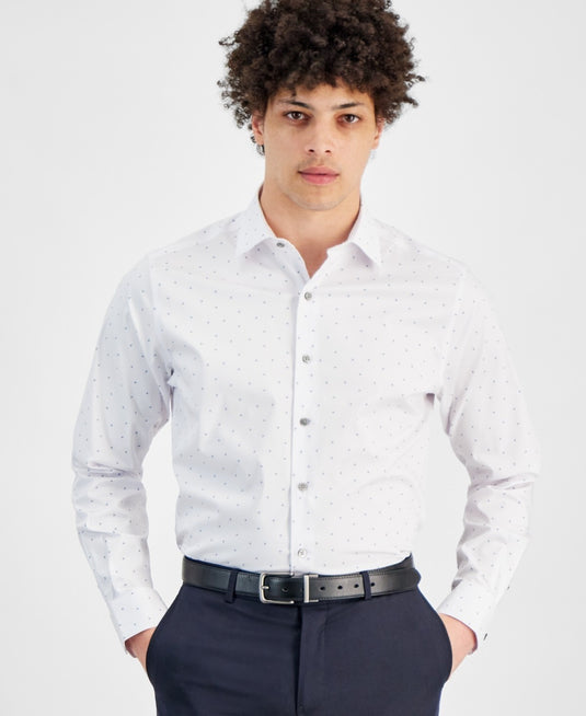 Translation missing: en.Alfani Dress Shirt Men's 14-14.5 32/33 White Slim-Fit Temperature Regulating