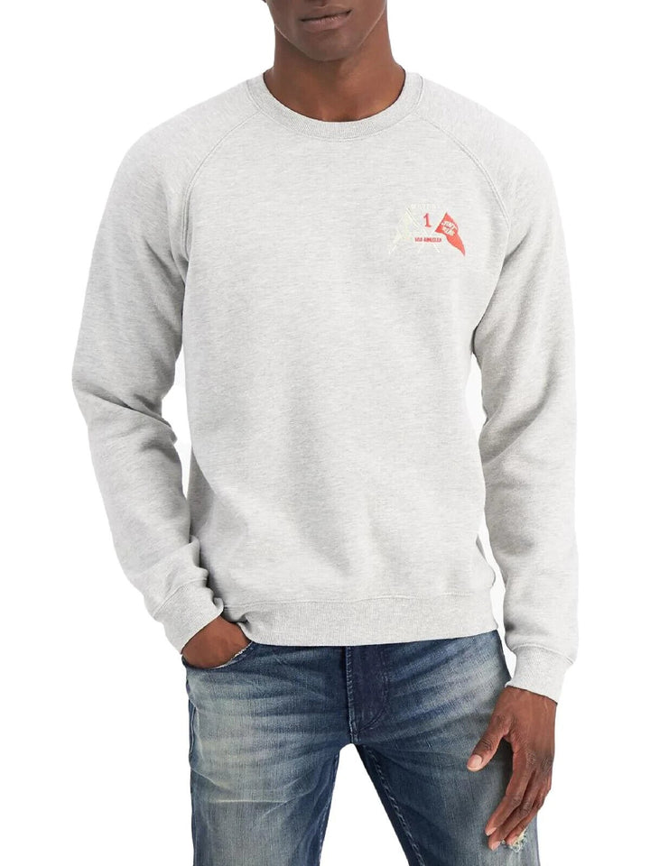 Translation missing: en.Heroes Motors Men's Embroidered Logo Sweatshirt in Heather Gray-Small