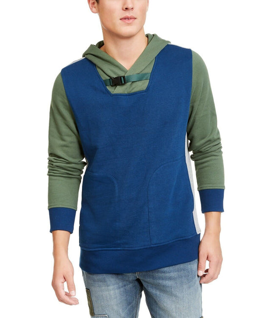 Translation missing: en.American Rag Men's Colorblocked Belted Hoodie Laurel Leaf 2XL