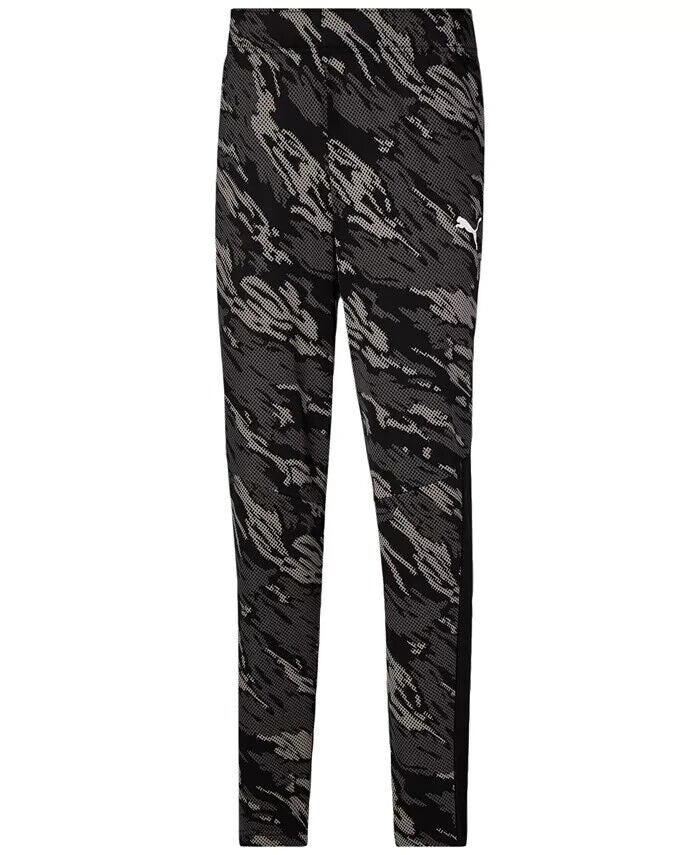 Translation missing: en.Puma Contrast Mens Mid Rise Straight Track Pant Black/Gray Camo-Size Large