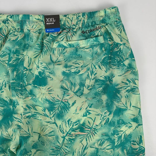 Translation missing: en.Columbia Men's Summertide Stretch Printed Shorts Ice Green Sketchy Paradise-2XL