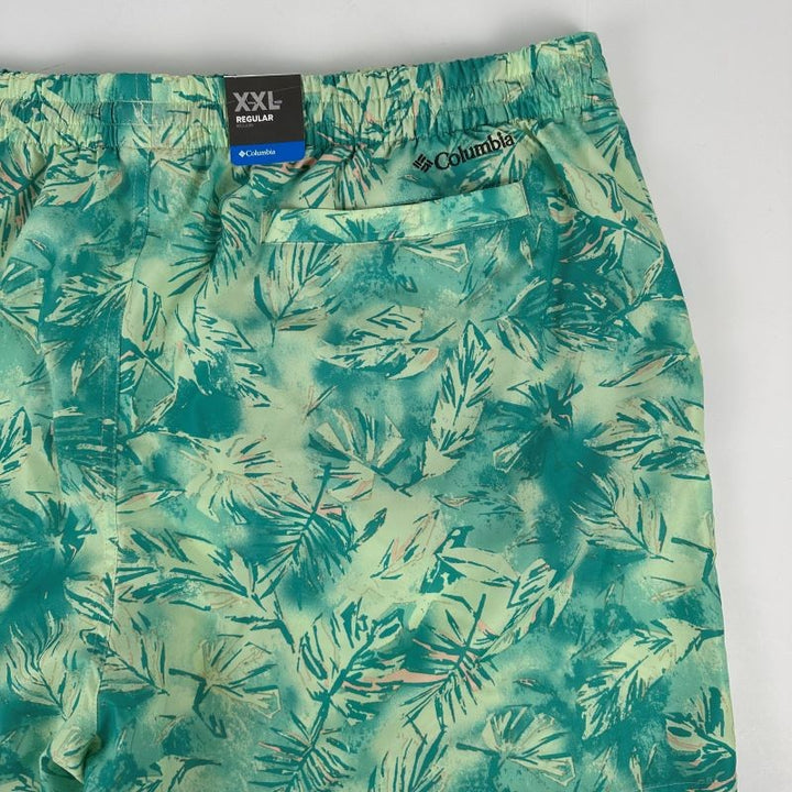 Translation missing: en.Columbia Men's Summertide Stretch Printed Shorts Ice Green Sketchy Paradise-2XL
