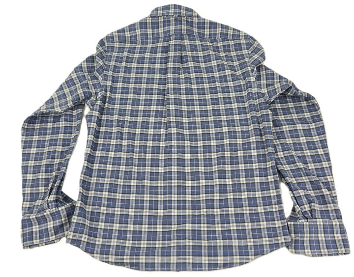Translation missing: en.Polo Ralph Lauren Mens Soft Stretch Plaid Reg Fit Shirt Shetland Blue-Small