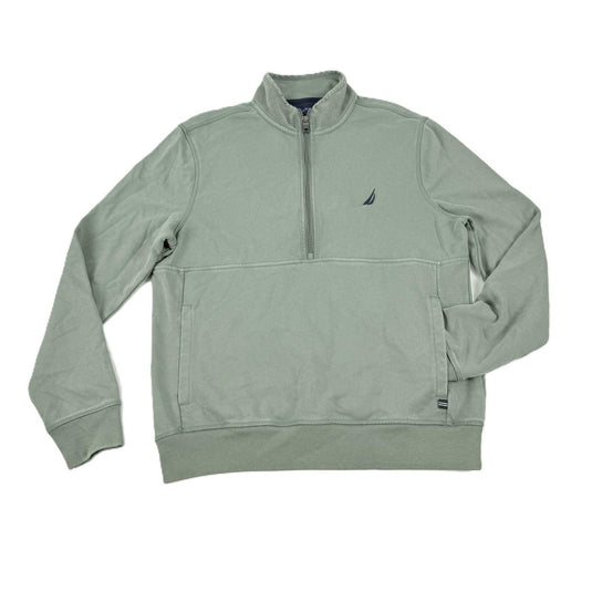Translation missing: en.Nautica Men's Long Sleeve Half-Zip Sweatshirt Size XL Green Classic Fit