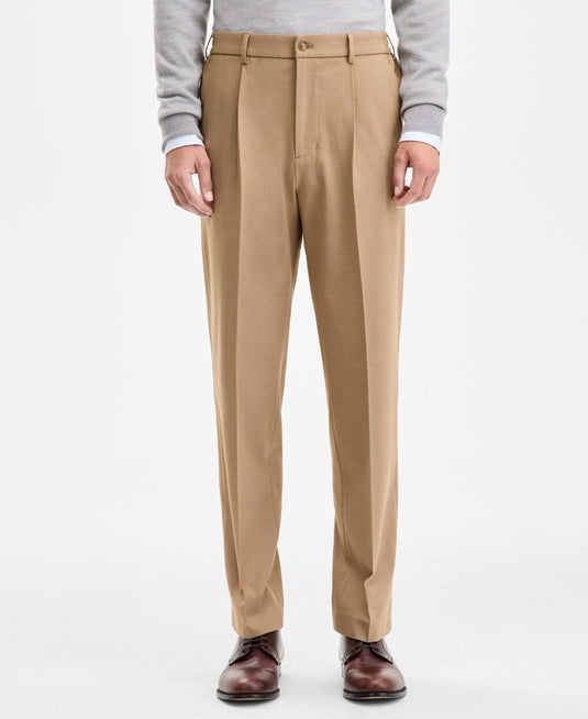 Translation missing: en.Tommy Hilfiger Men's Relaxed-Fit Dean Solid Pleated Pants Khaki Brown-32x34