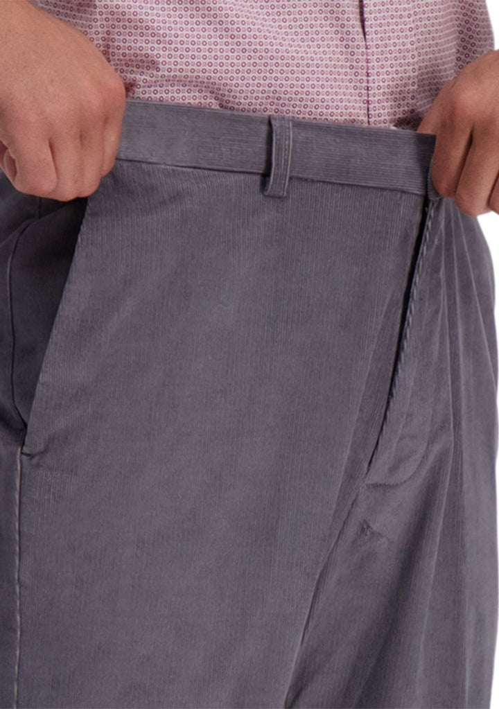 Translation missing: en.Haggar Men's Classic-Fit Premium Stretch Corduroy Pants Charcoal Grey-36x30