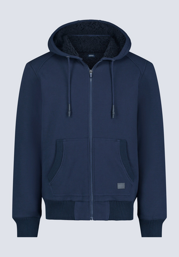 Translation missing: en.Buffalo David Men's Fasox Zip-Front Hooded Jacket Midnight Blue Reg Fit-Medium